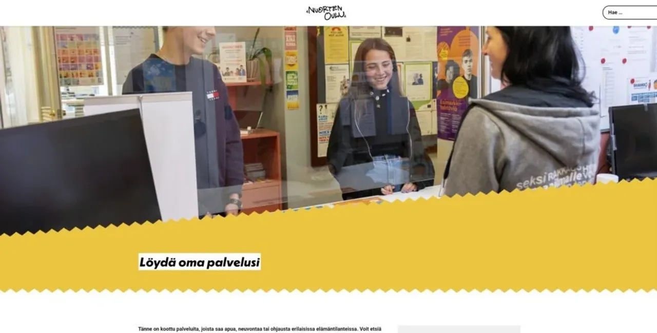 kuvakaappaus nuortenoulu.fi