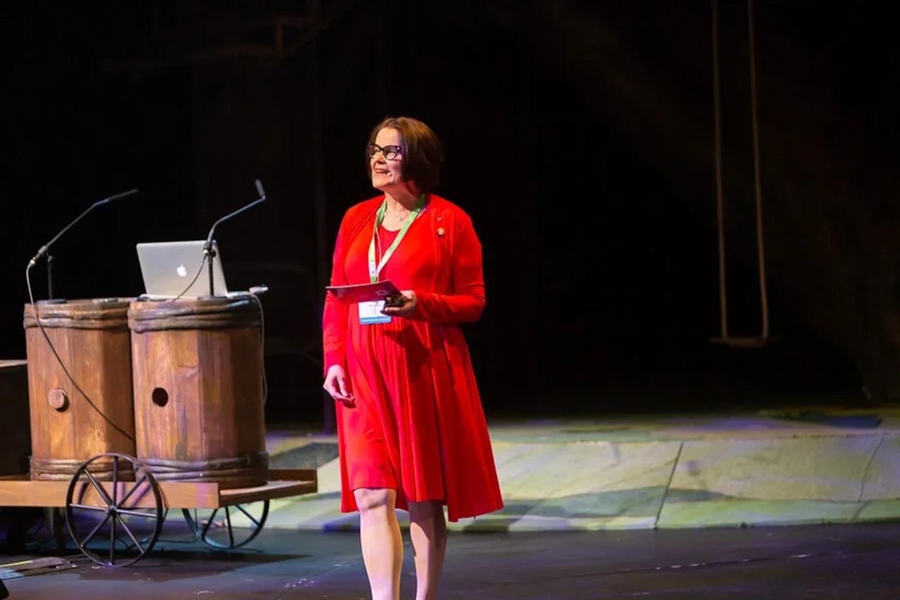 Oulun kaupunginjohtaja Päivi Laajala Tervesos tapahtumassa