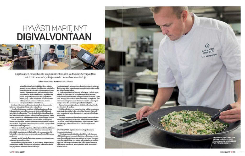 Kuvat Menu-lehteen | Digitaalinen sisäinen valvonta ravintoloissa