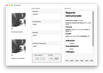 imagisSRM — DICOM Structured Report Authoring & PACS Integration