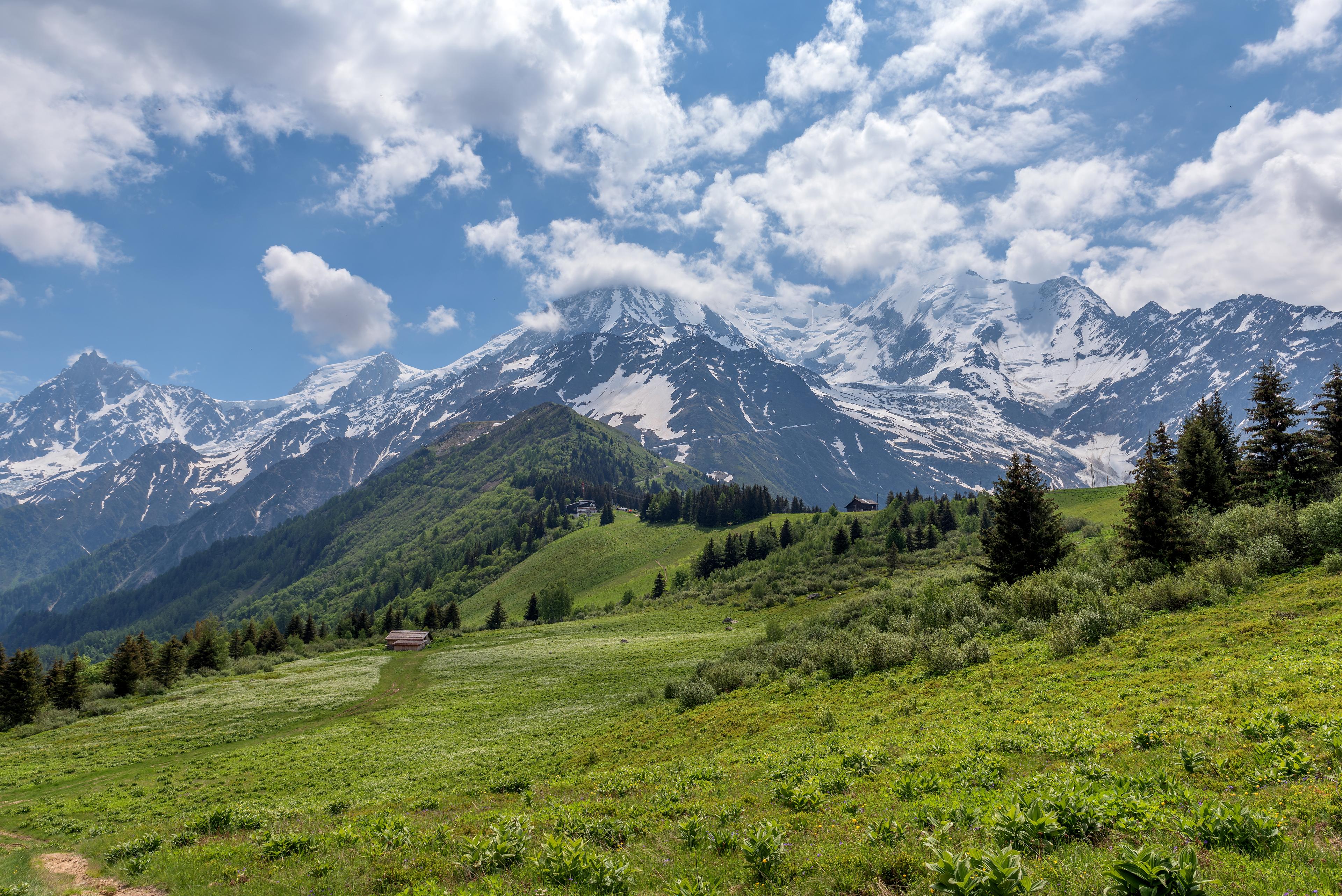 Vue de la vallée de Chamonix