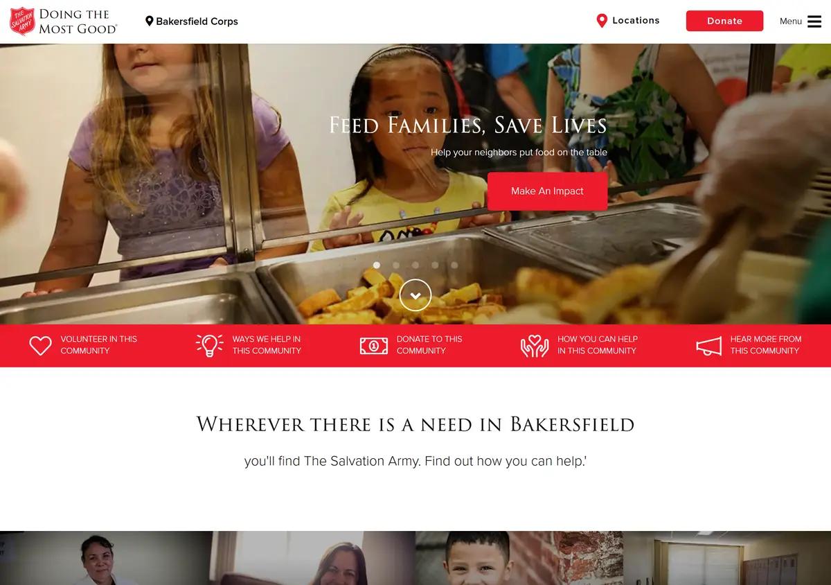 The Salvation Army Bakersfield website.