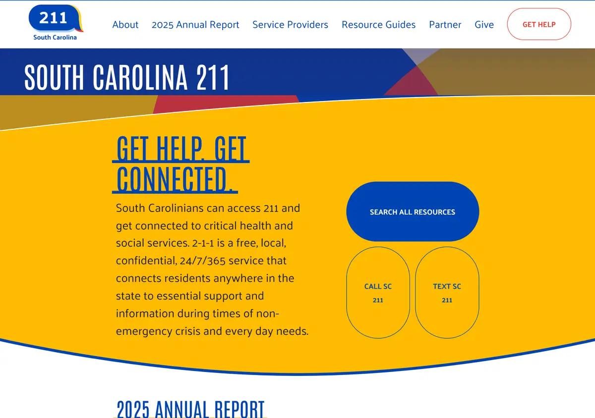 The SC 211 homepage.