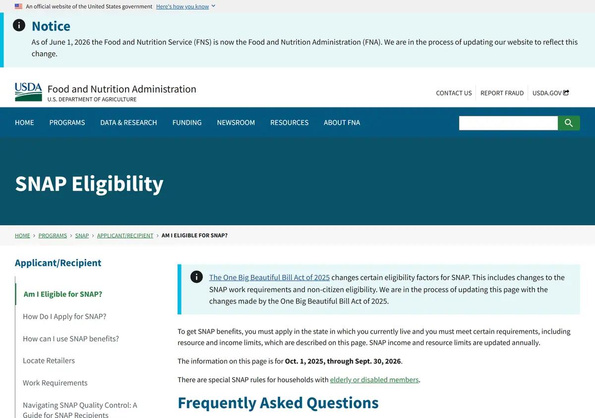 The federal SNAP eligibility page.