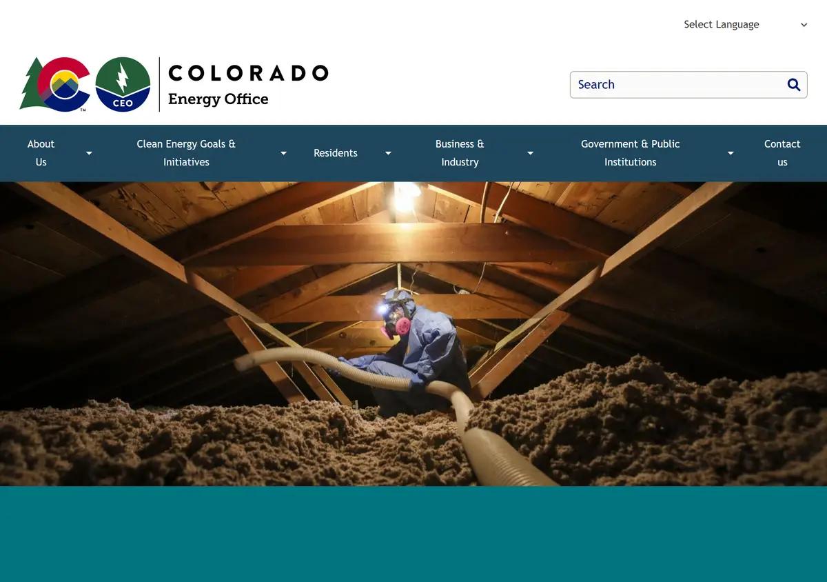 The Colorado Energy Office Weatherization Assistance Program page.