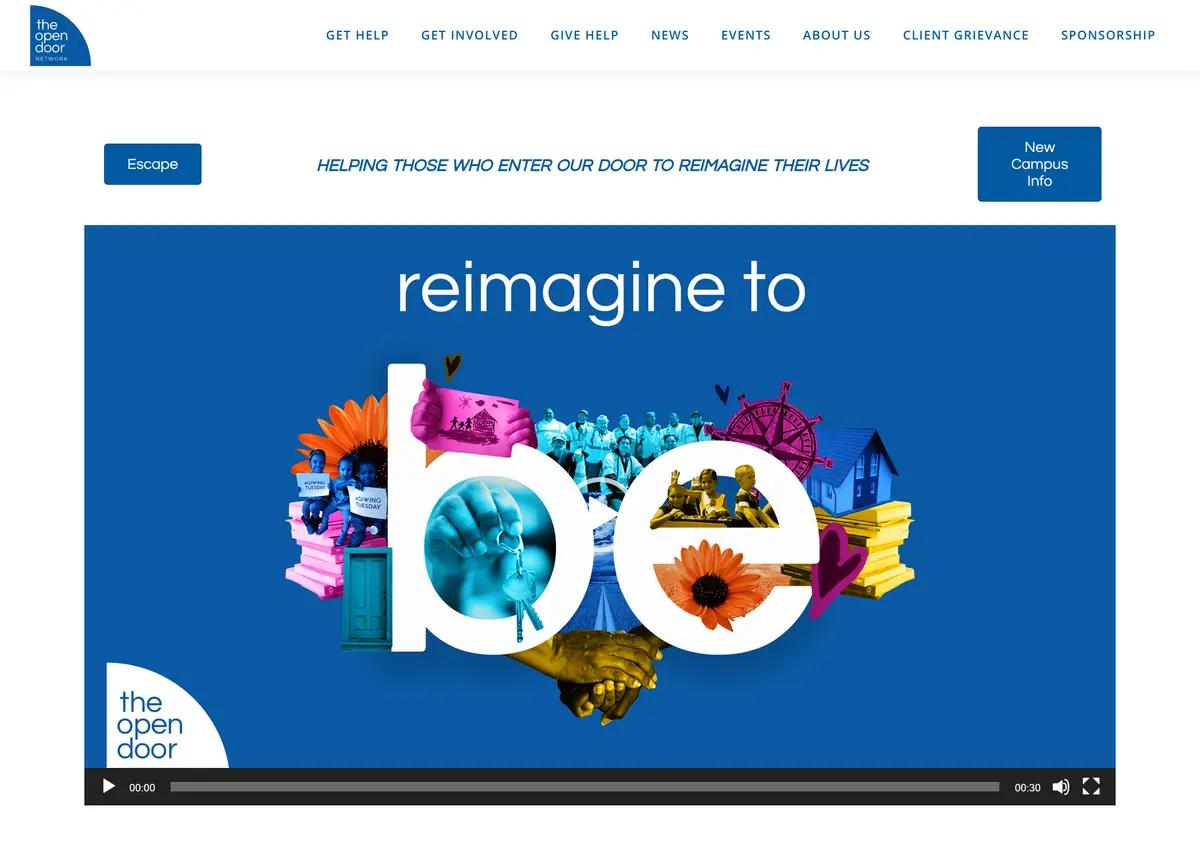 The Open Door Network website.