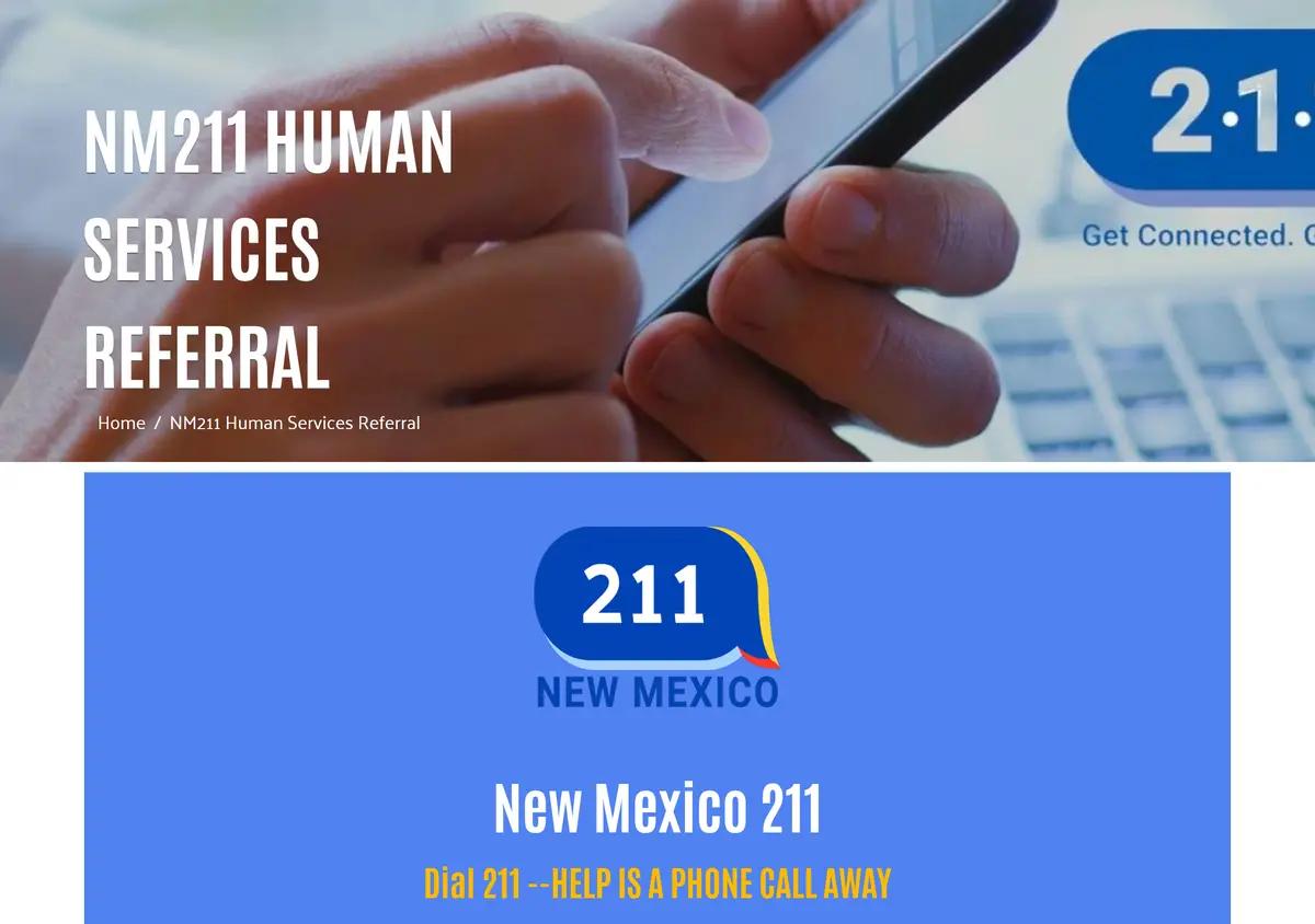 The United Way of Eastern New Mexico 211 page.