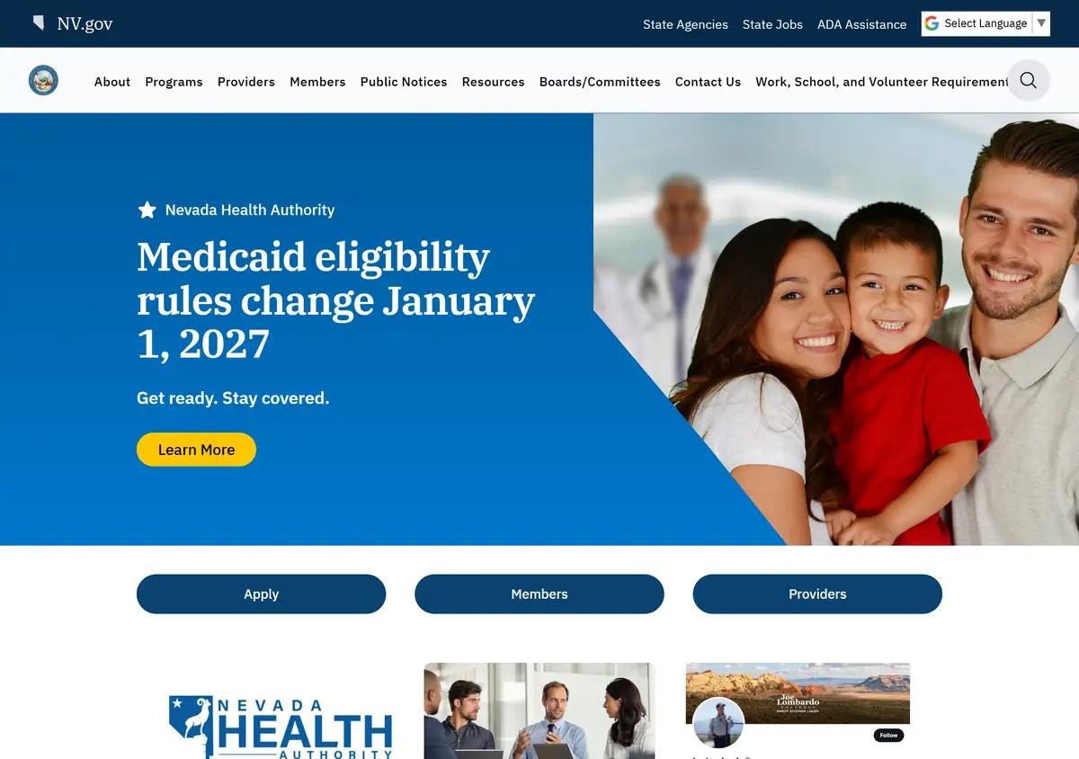 The Nevada Medicaid provider and member website.