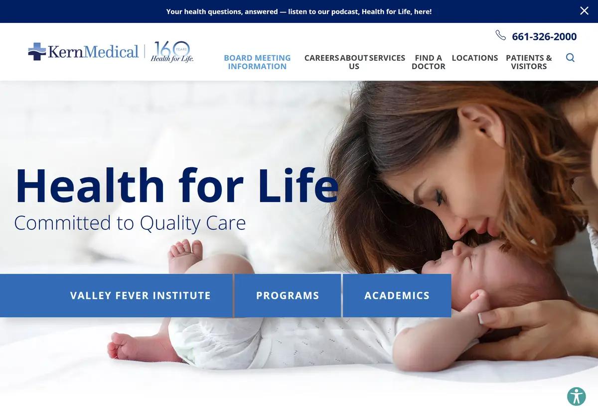 The Kern Medical website.