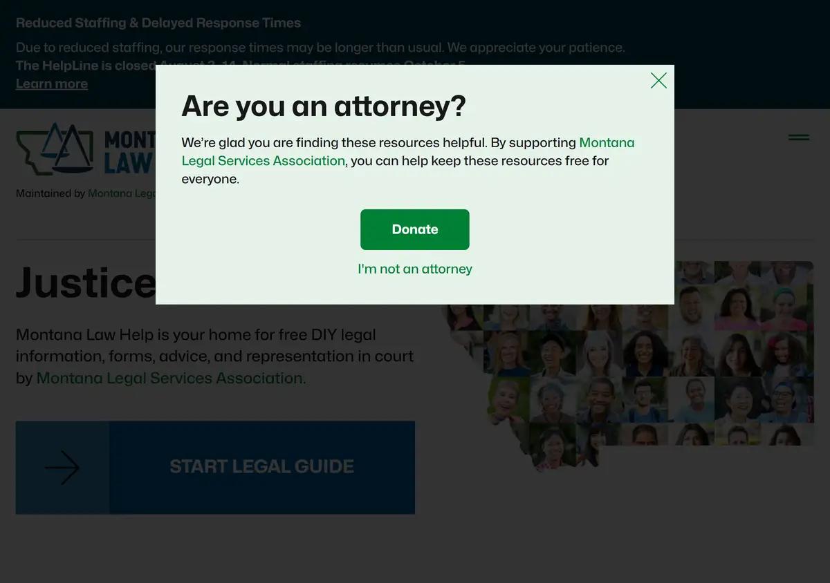The Montana Law Help self-help website.