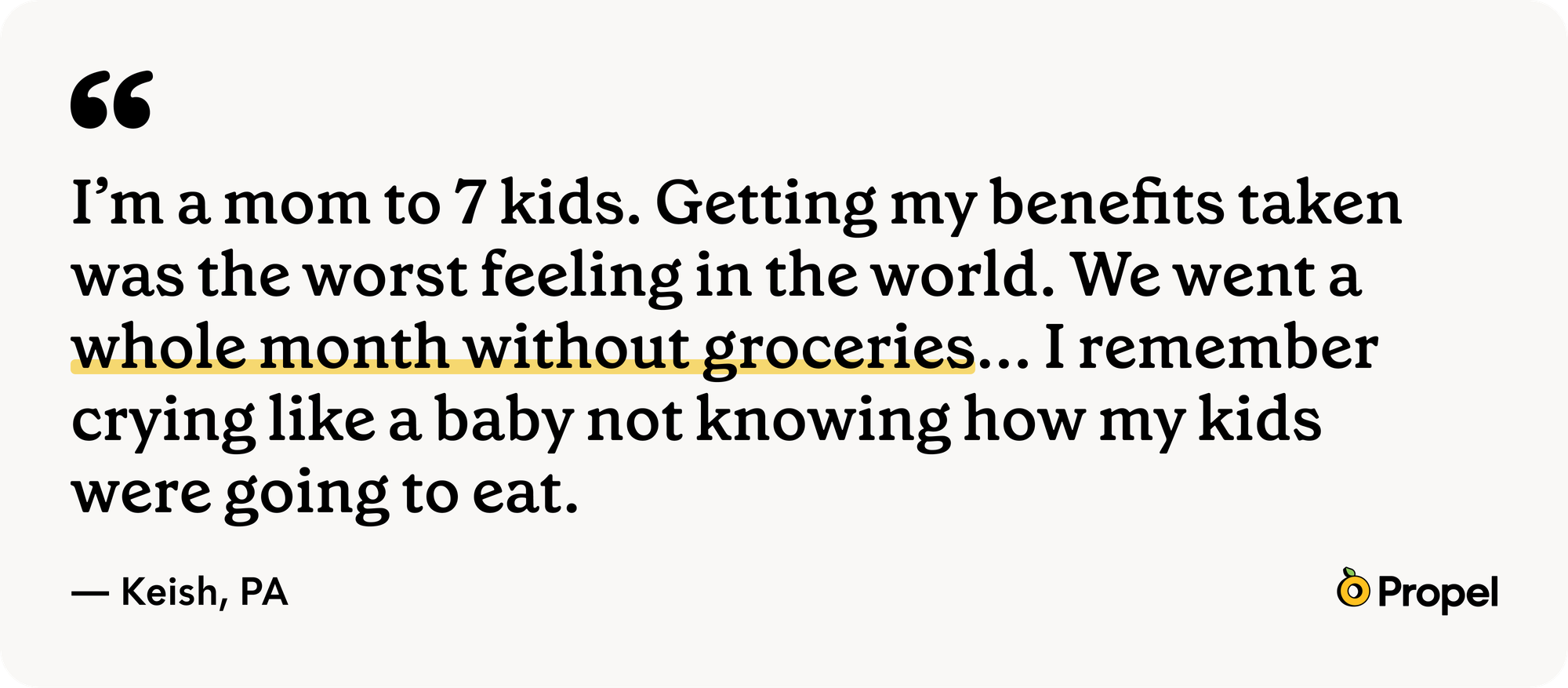 Quote from a Propel user