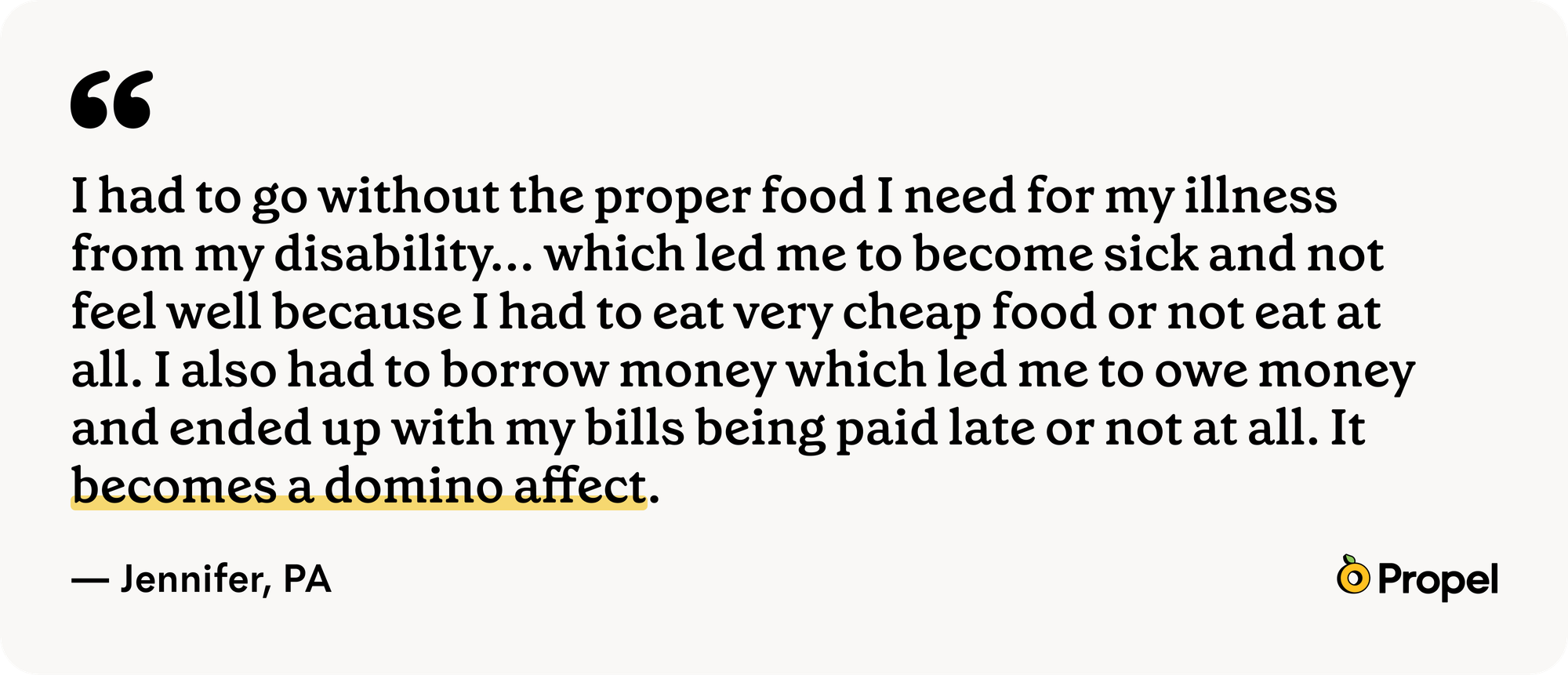 Quote from a Propel user