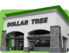 An image of the exterior of a Dollar Tree store against a green background