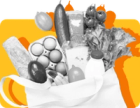 produce in a grocery bag