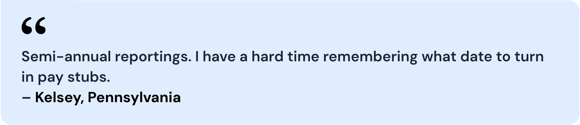 Quote from survey respondent
