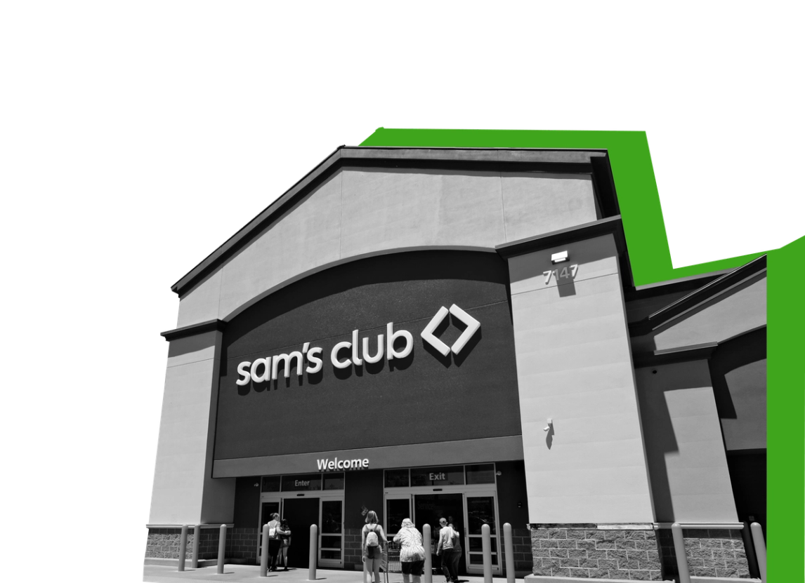 A Sam's Club storefront