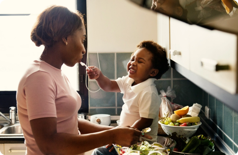 Image of mother and child