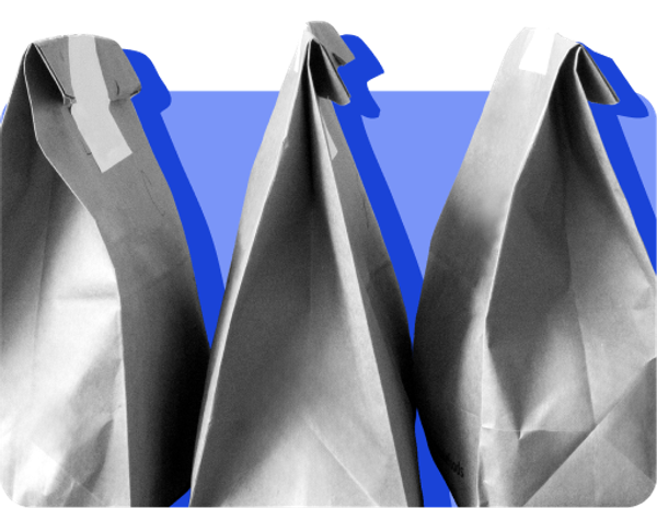 Three paper bags