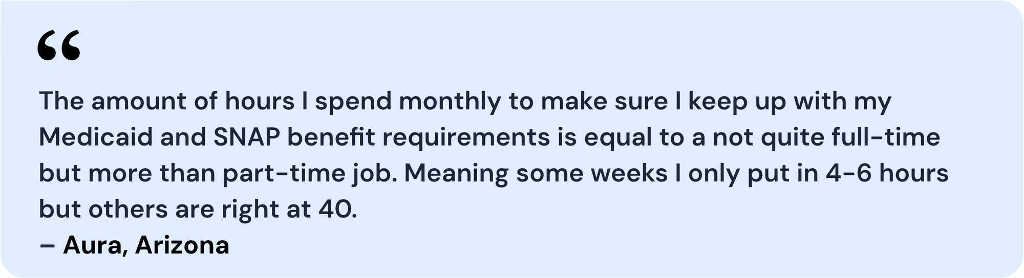 Quote from survey respondent