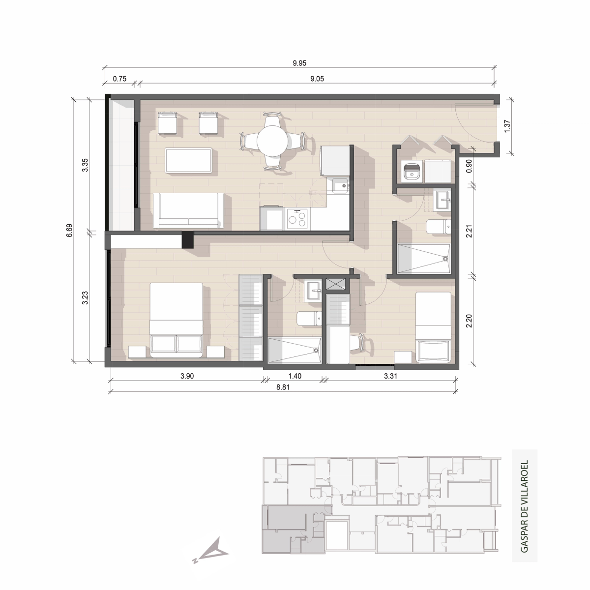 Edificio Zuh - Plano 00