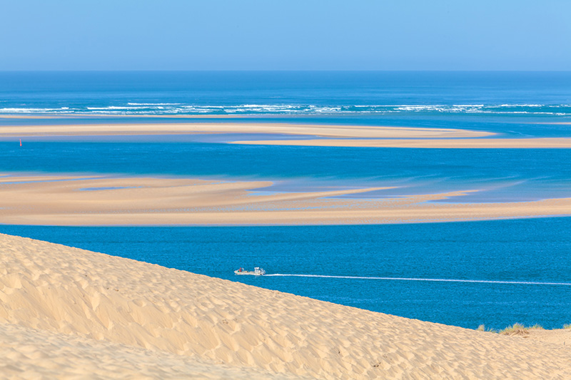 Vue du bassin d’Arcachon depuis la Dune du Pilat