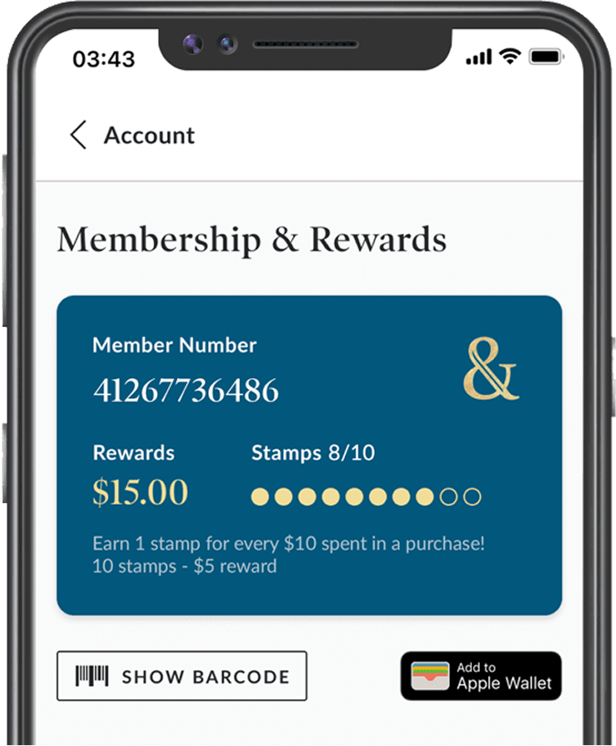 B&N app member account page on smartphone