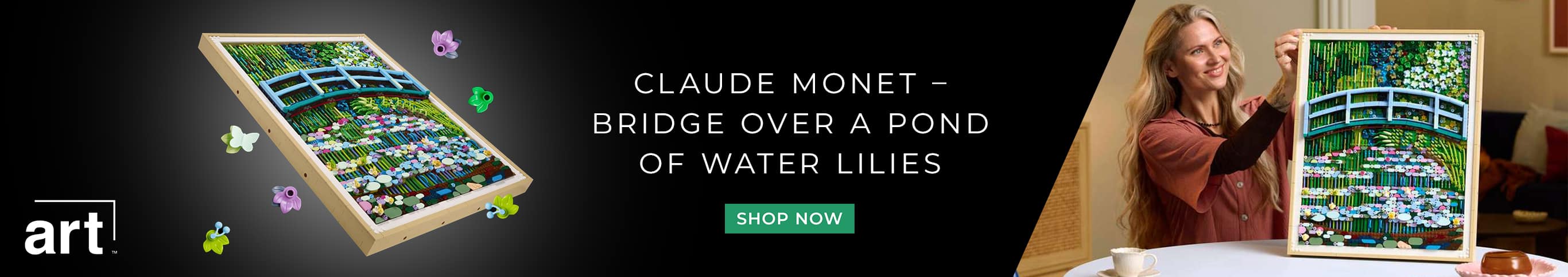 LEGO Art Claude Monet Bridge Over a Pond of Water Lilies Shop Now