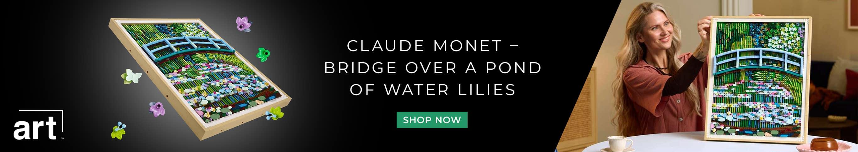 LEGO Art Claude Monet Bridge Over a Pond of Water Lilies Shop Now