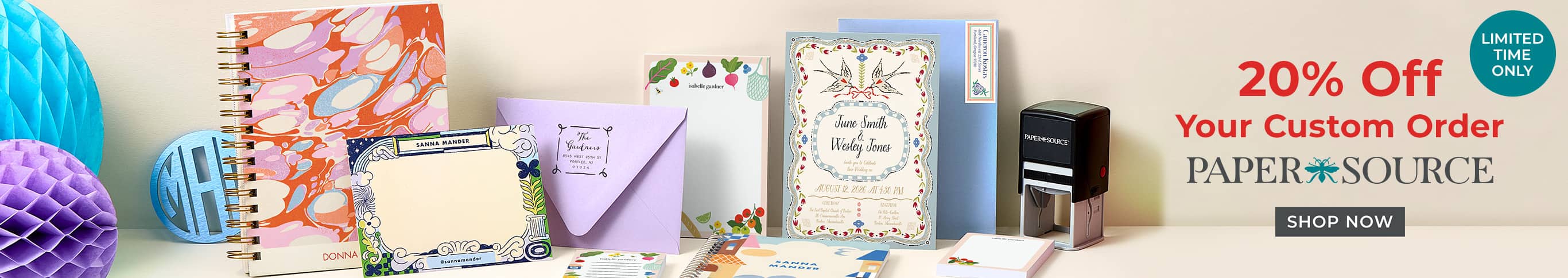 Paper Source 20% Off Your Custom Order - Shop Now