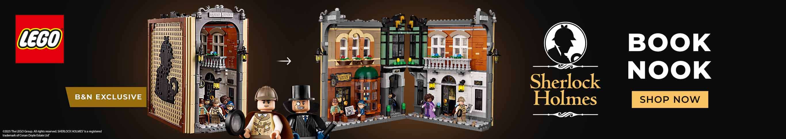 B&N Exclusive - Sherlock Holmes LEGO Book Nook - Shop Now