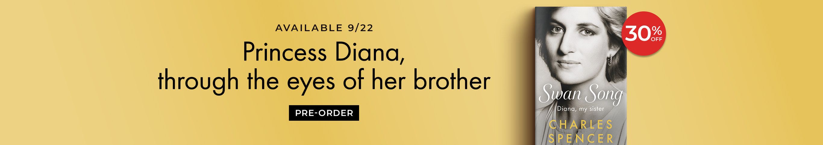 Available 9/22 Princess Diana, through the eyes of her brother Pre-Order