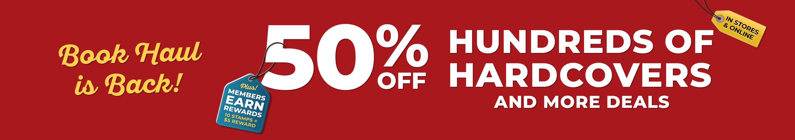 Book Haul is Back! 50% Off Hundreds of Hardcovers And More Deals Shop Now In Stores & Online