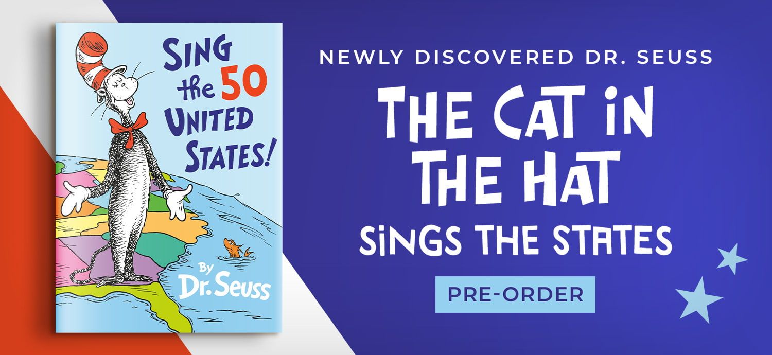 Newly discovered Dr. Seuss, The Cat in the Hat Sing the 50 United States. Preorder now.