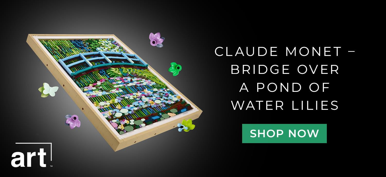 LEGO Art Claude Monet Bridge Over a Pond of Water Lilies Shop Now