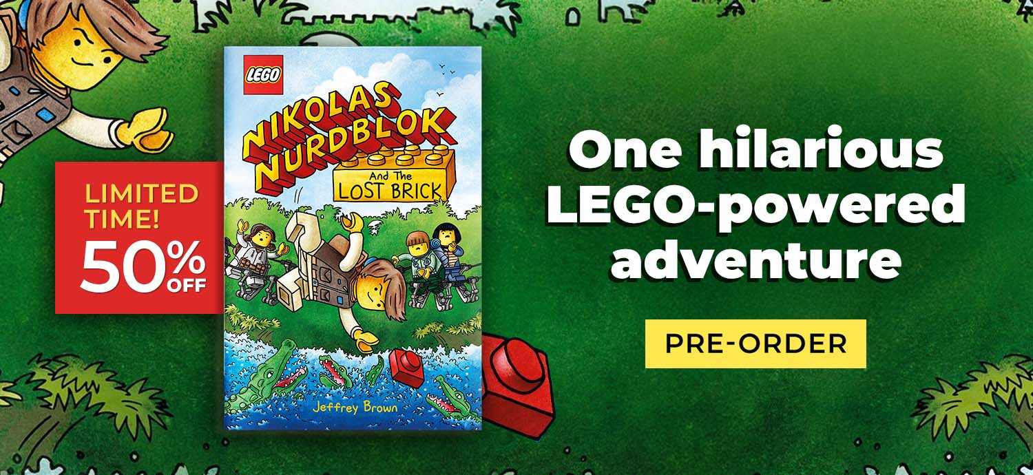50% Off Nikolas Nurdblok. One hilarious LEGO-powered adventure. Pre-order now.
