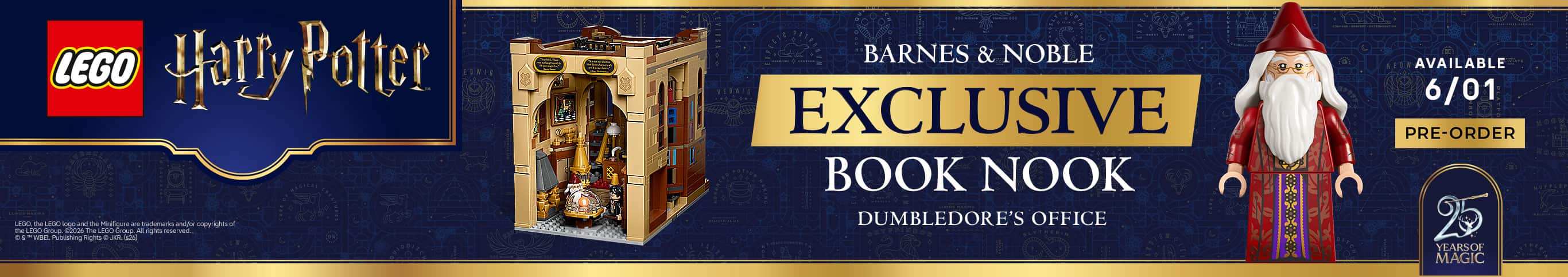 LEGO Harry Potter Dumbledore's Office Exclusive Book Nook Pre-Order Available 6/1