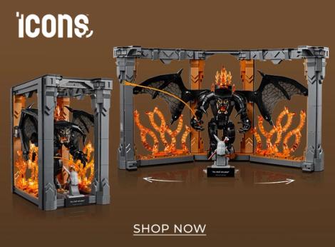 LEGO Icons Lord of the Rings Balrog Book Nook Shop Now