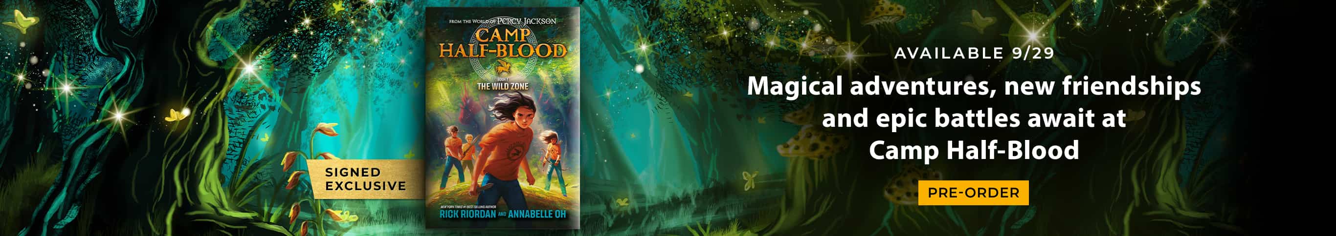 Camp Half-blood. Magical adventures, new friendships and epic battles await at camp half-blood. Preorder now