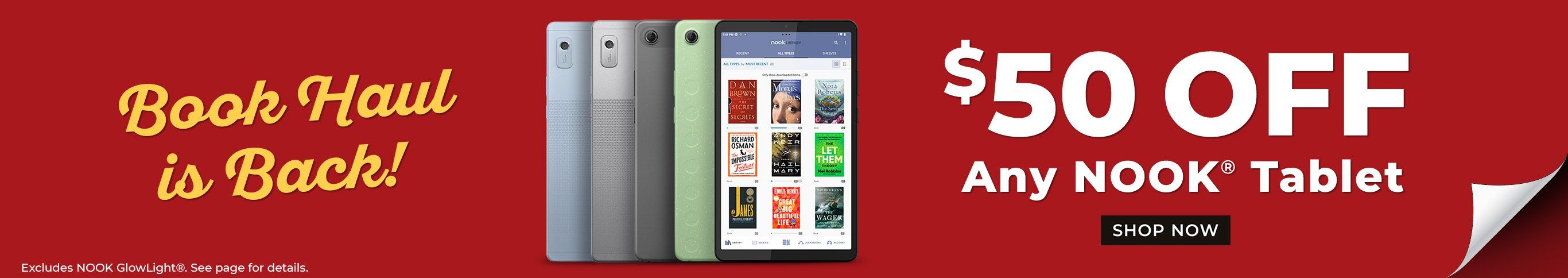 $50 Off Any NOOK® Tablet - Shop Now