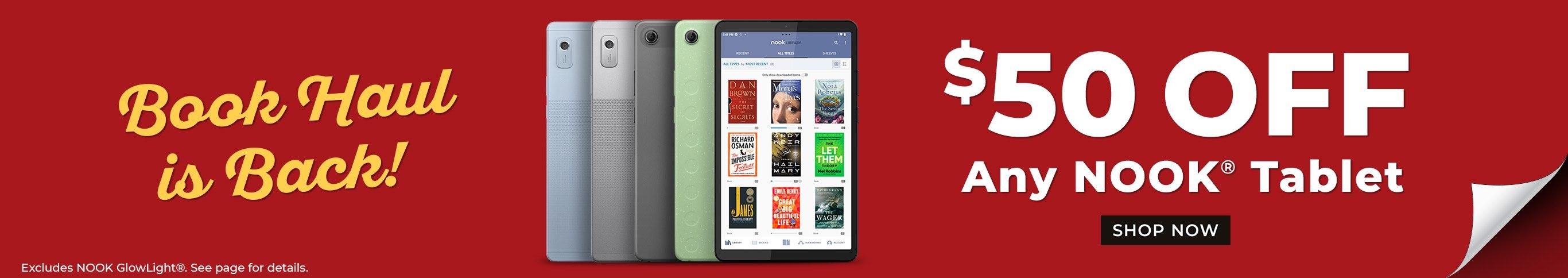 $50 Off Any NOOK® Tablet - Shop Now