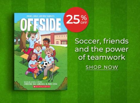 Offside 25%. Soccer, friends and the power of teamwork. Shop Now