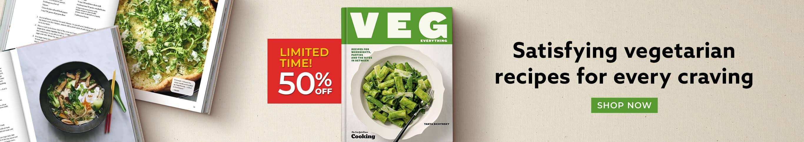 Limited Time 50% Off - Satisfying Vegetarian Recipes for Every Craving - Veg Everything by Tanya Sichynsky - Shop Now