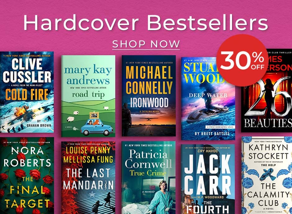 Hardcover Bestsellers 30% Off