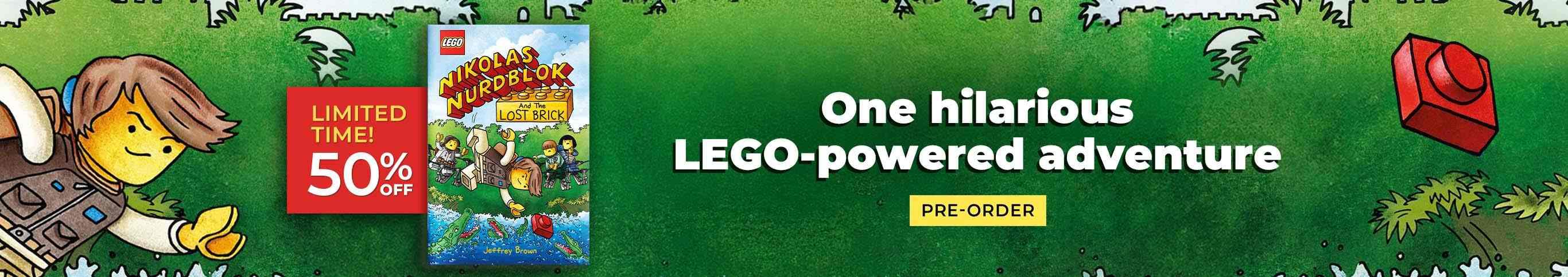 50% Off Nikolas Nurdblok. One hilarious LEGO-powered adventure. Pre-order now.