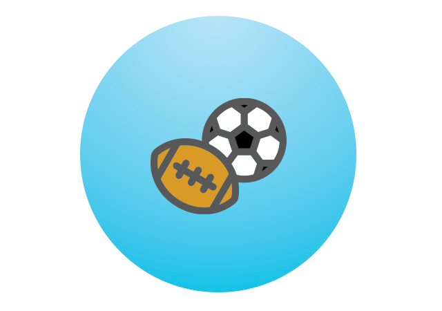 football and soccer ball
