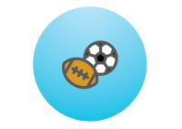 football and soccer ball