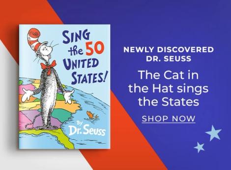 Sing the 50 United States Newly Discovered Dr. Seuss The Cat in the Hate sings the States Shop Now