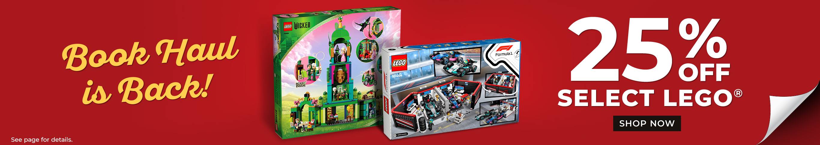 Book Haul is Back! 25% Off Select Lego Shop Now