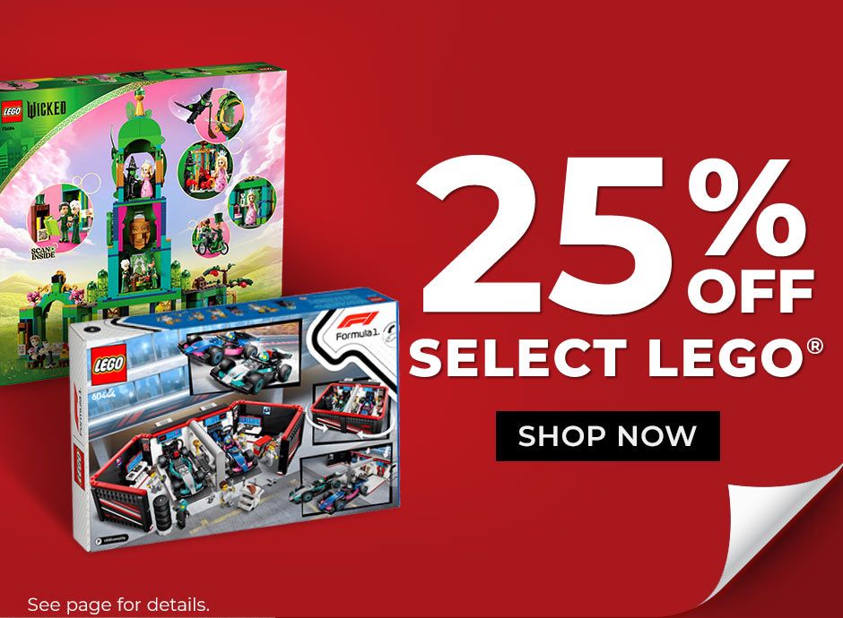 25% Off Select Lego Shop Now