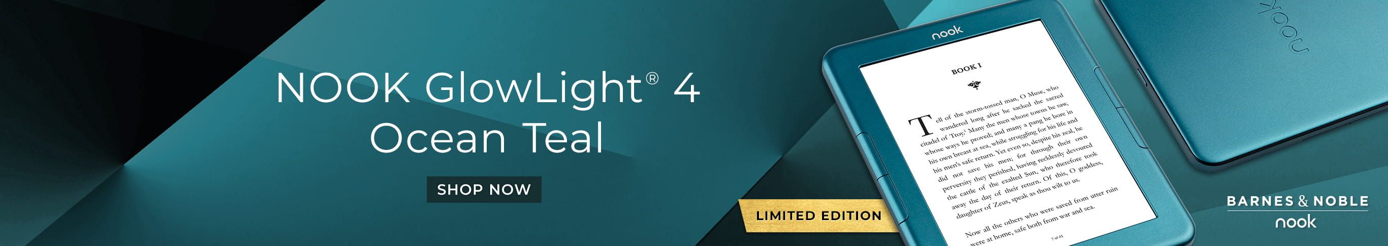 NOOK GlowLight 4 Ocean Teal, Limited Edition - SHOP NOW